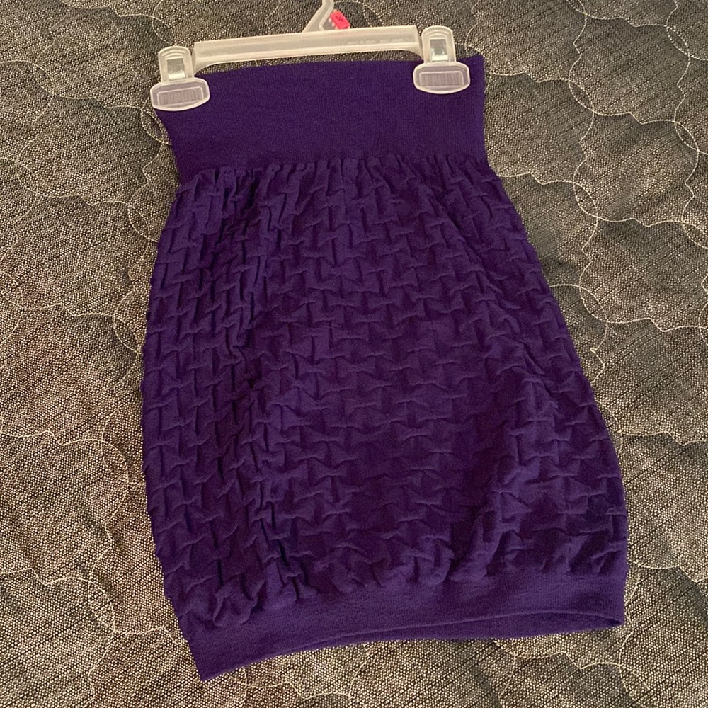 Purple curly design skirt